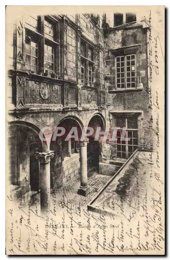 Cour interna da Maison d'Agues Sorel — Orléans — Editor ORLEANS - Frente