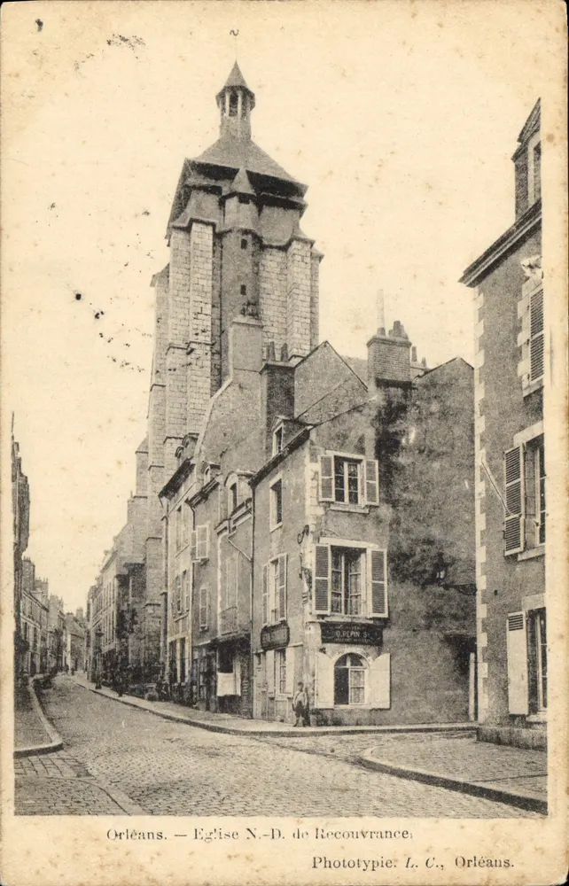 Orléans — Kirche Unserer Lieben Frau von Recouvrance — Phototypie L. C., Orléans - Vorderseite