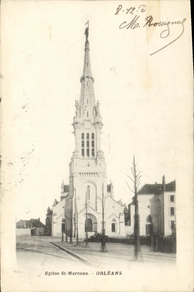 Igreja Saint-Marceau — Orléans — editor desconhecido, número de série não visível - Frente