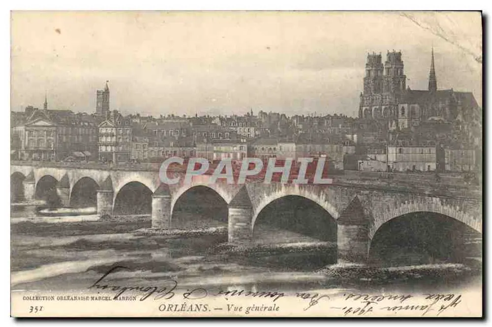 Orléans — Vue générale — Collection Orléanaise Marcel Barron n°351 - Frente