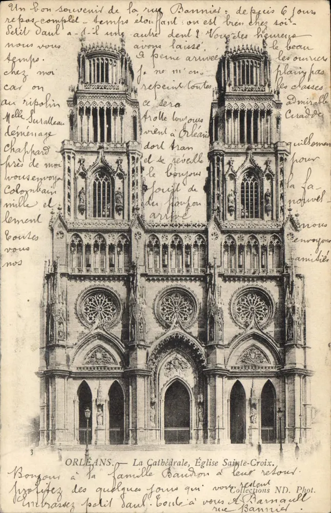 Orléans — Die Kathedrale, Kirche Sainte-Croix — Collections ND. Foto n°3 - Vorderseite