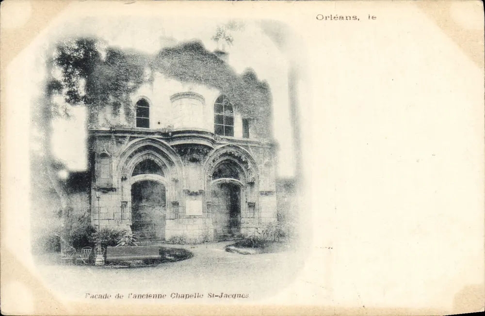 Orléans, a fachada da antiga capela Saint-Jacques — editor não identificado - Frente