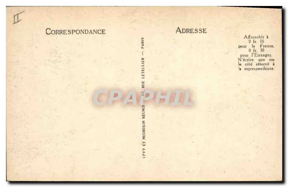 Orléans — Perspektive der Straßen Bannier und République — L.L. n°145 - Rückseite