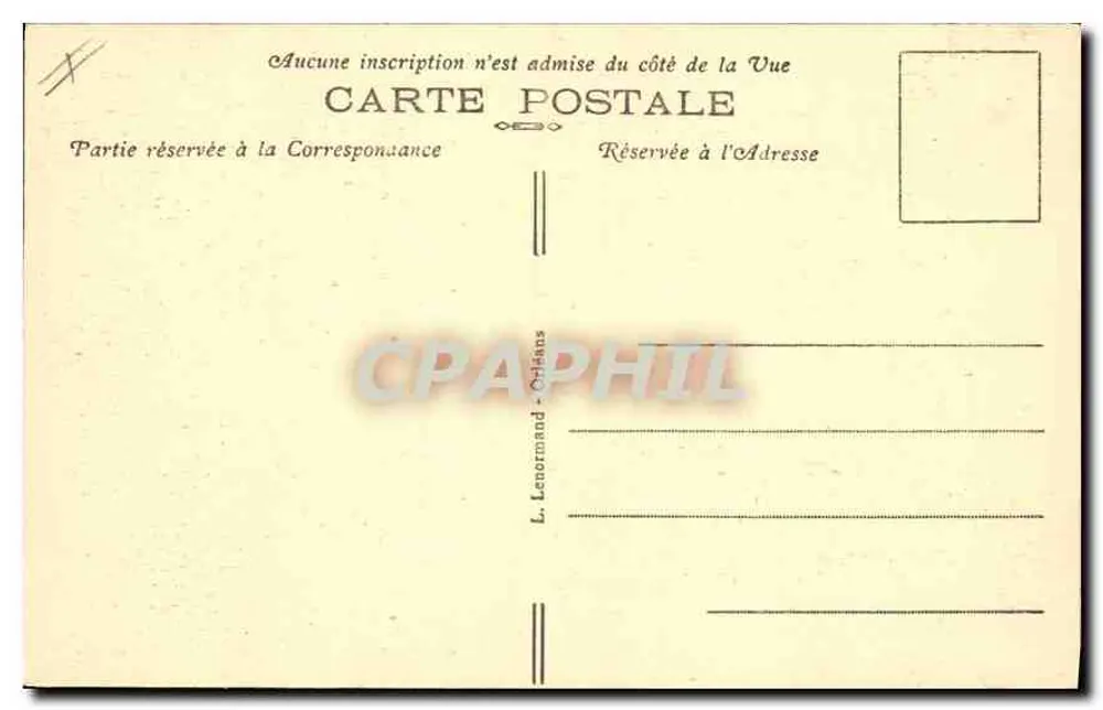 Orléans — A Rue du Tabour — Casa onde dormiu Joana d'Arc de 29 de abril a 10 de maio de 1429, restaurada em 1910 - Verso