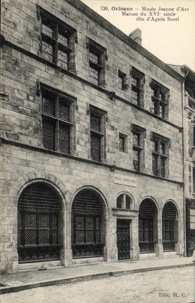 Orléans — Museum Jeanne d'Arc — Haus des 16. Jahrhunderts, genannt das Haus von Agnès Sorel - Vorderseite