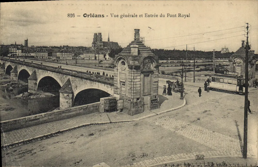 Orléans — Allgemeiner Blick und Eingang zum Königspont — Th.G. Nr. 826 - Vorderseite
