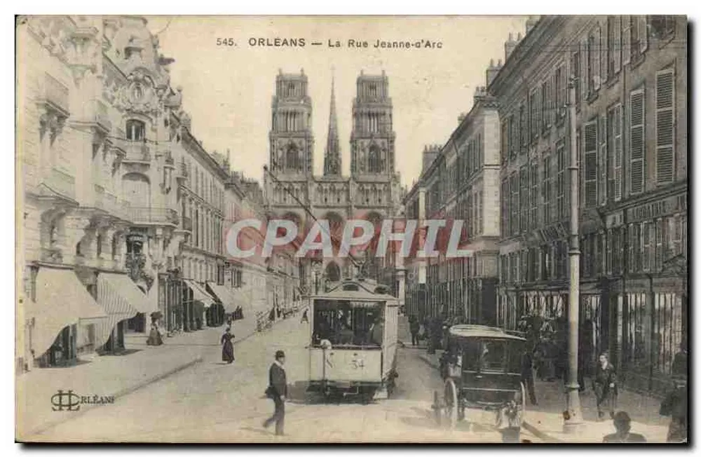 Orléans — La Rue Jeanne-d'Arc — editore H. Le Doly, n° 545 - Recto