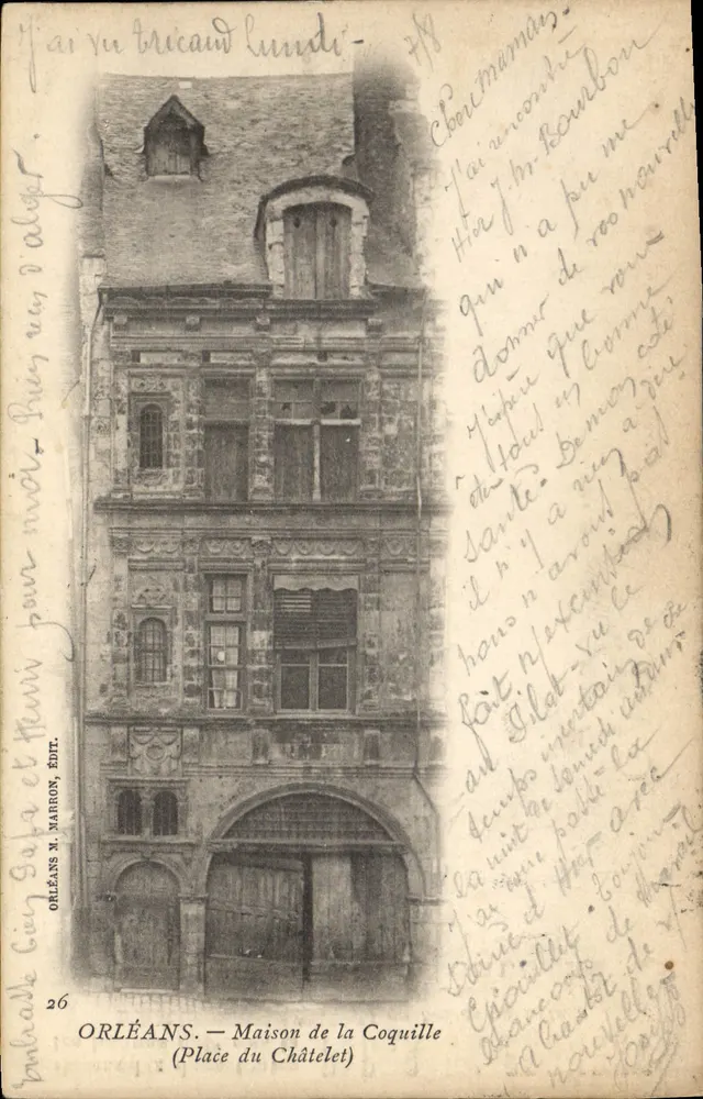 Orléans — Haus der Schale (Place du Châtelet) — Orléans M. Marron, Verlag Nr. 26 - Vorderseite