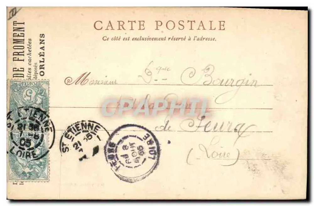 Orléans — Haus der Schale (Place du Châtelet) — Orléans M. Marron, Verlag Nr. 26 - Rückseite