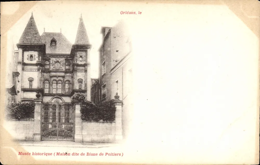 Oriéans, das Historische Museum (Haus bekannt als Diane de Poitiers) - Vorderseite