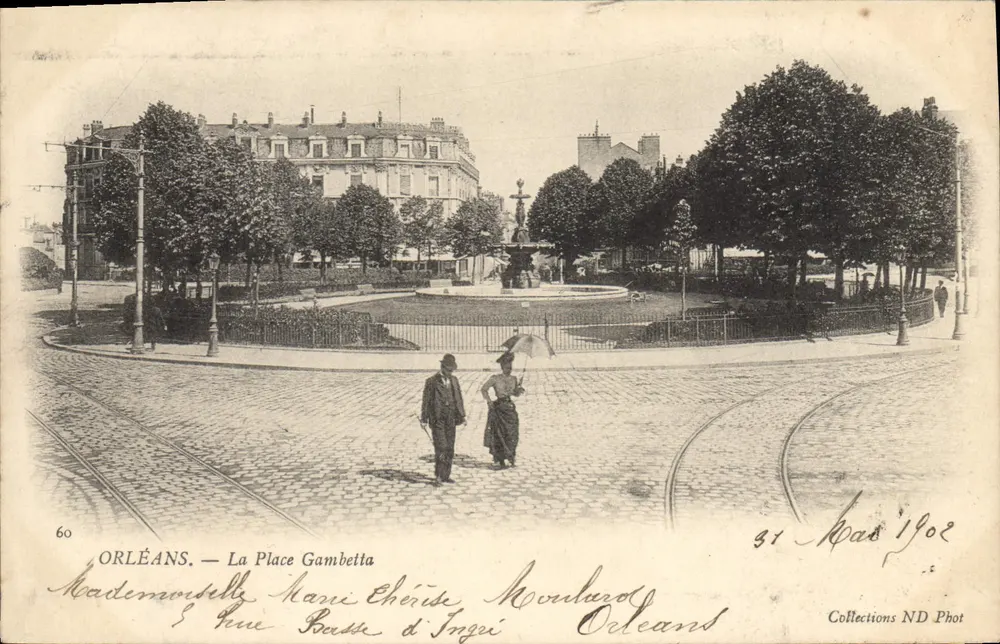 Orléans — La Place Gambetta — Collections ND Phot, n°60 - Frente
