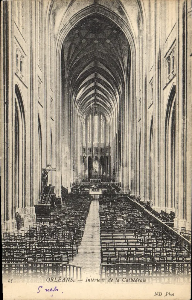 Orléans — Interior da Catedral — ND Phot - Frente