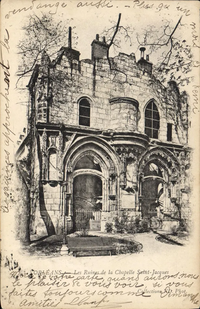 Orléans — As Ruínas da Capela Saint-Jacques — Collections M.D. Phot. - Frente