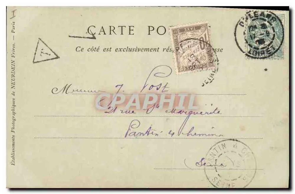 Orléans — Die Kathedrale, Kirche Sainte-Croix — Verlag: Collections NB. Phé. - Rückseite