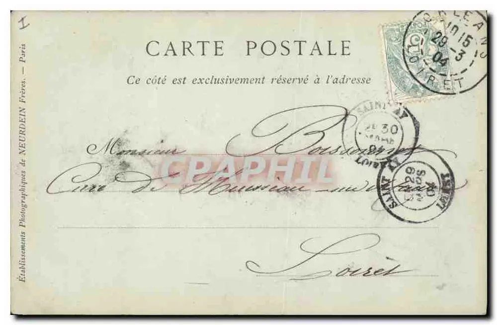 Orléans — Casa de Diane de Poitiers — C. Pongenbail - Verso
