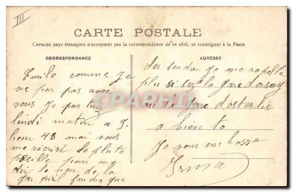 Orléans - Bairro Chatillon — editor THG, número de série 567 - Verso