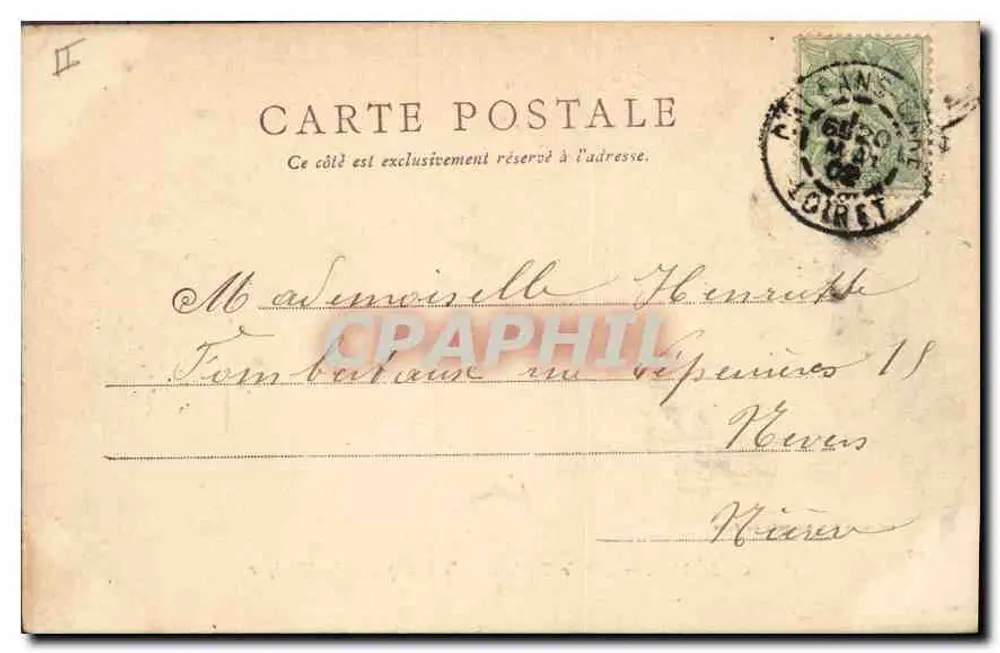 Orléans — Auf dem Boulevard. Der Musikkiosk — Sammlung M. Marron, n°52 - Rückseite