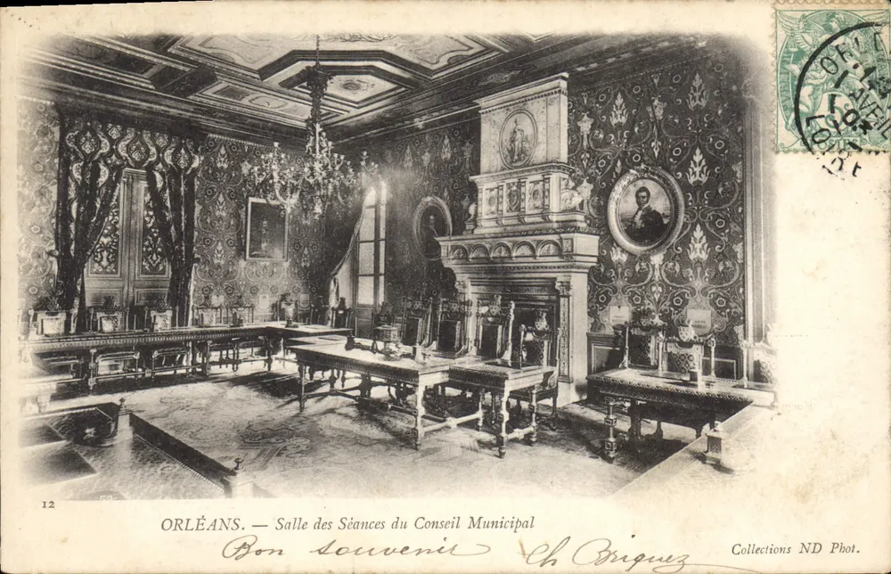 Orléans — Sitzungssaal des Stadtrats — Ch. Birguiez - Vorderseite