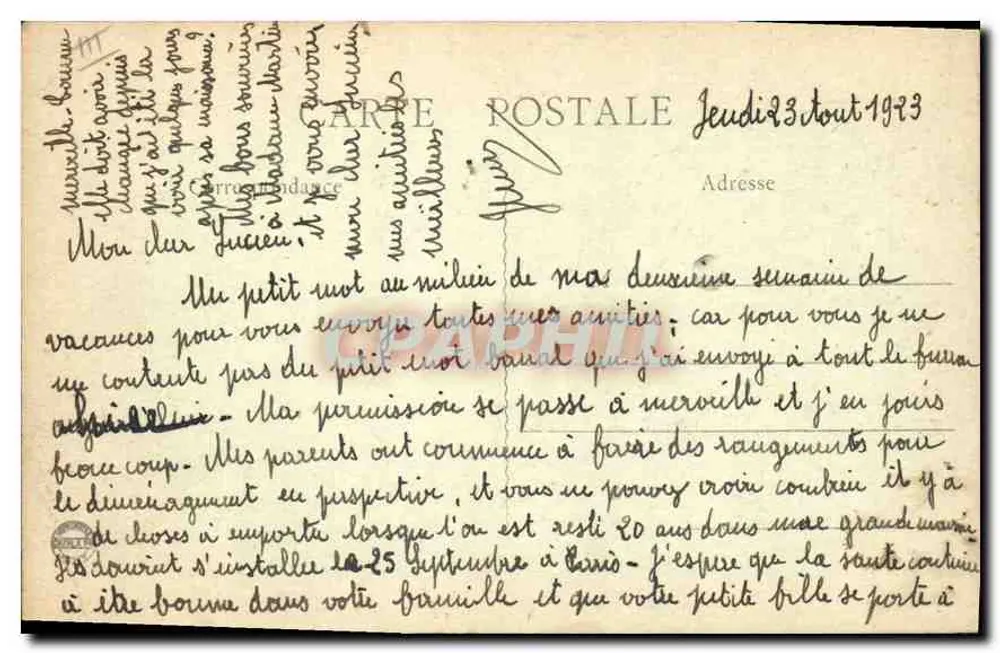 Orléans - Salle des Fêtes - Halle Saint-Louis — unbekannter Verlag, n° 575 - Rückseite