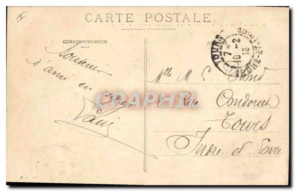 Orléans - O Hotel de Ville (mon. hist.) - n° 442 - Verso