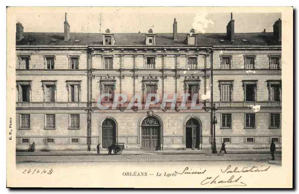 Orléans — Le Lycée — éditeur B. F., Paris, n° 2616103 - Frente