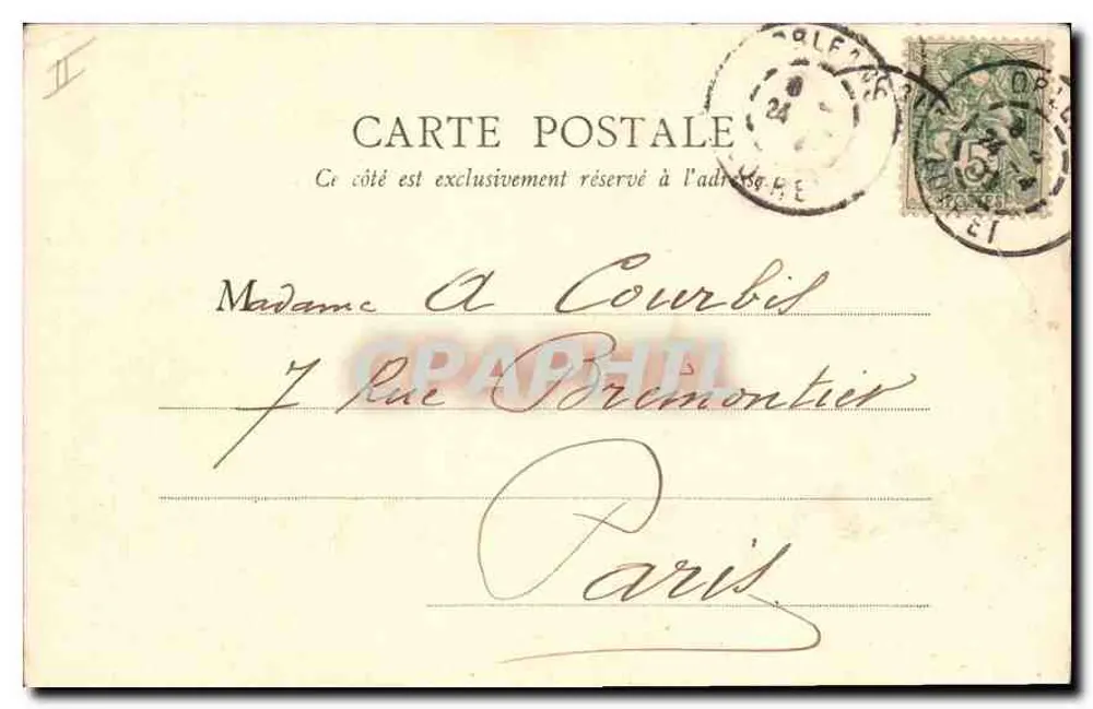 Orléans — Le Lycée — éditeur B. F., Paris, n° 2616103 - Verso