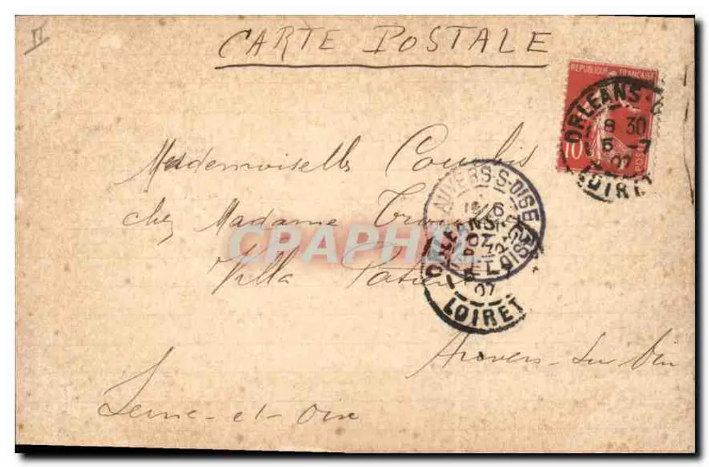 Orléans — Église Saint-Paterne und Square Gambetta — Anonymer Verlag, Nr. 23 - Rückseite