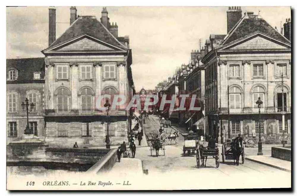 Orléans — A Rue Royale — LL. — n° 142 - Frente