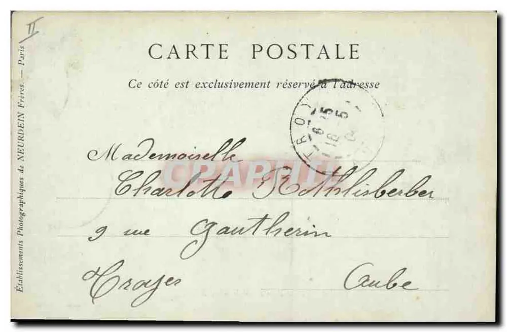 Orléans — Sitzungssaal des Stadtrats — Collections ND Phot - Rückseite