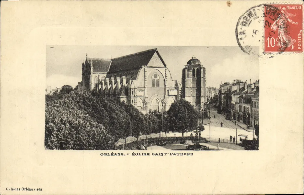 Orléans - Igreja de São Paterne — Galeries Orléanaises, editor - Frente
