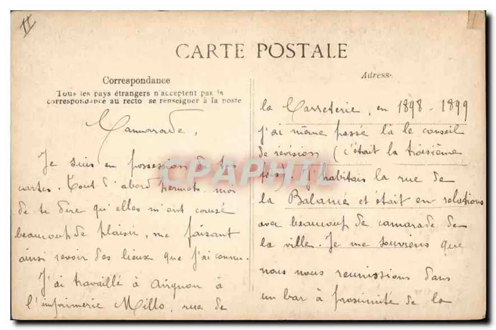 Orléans (Loiret) — Lage der ehemaligen Türme — Verlag: Orléans, Nr. 364 - Rückseite