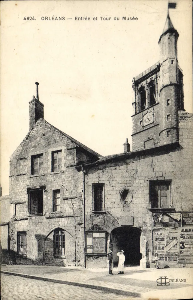 Orléans — Entrada e Torre do Museu — Editor H. Jard - Frente