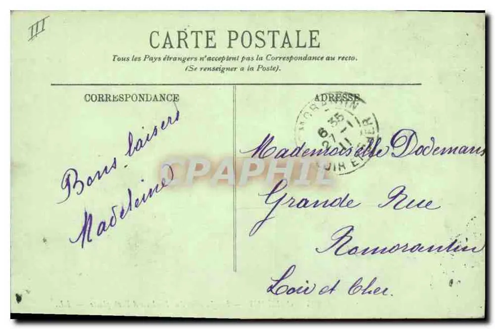 Orléans — Os Jardins do Boulevard Rocheplatte — n° 195 - Verso