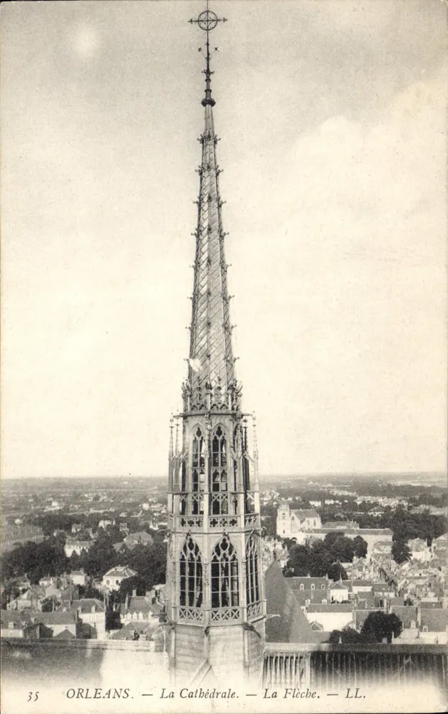 Orléans — A Catedral — A Flecha — LL. — N° 35 - Frente