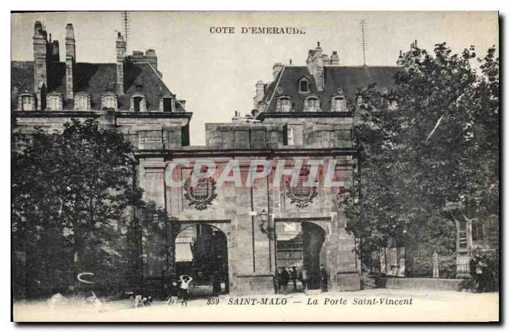 Saint-Malo — La Porte Saint-Vincent — Artand et Nozzi, Nantes - Vorderseite