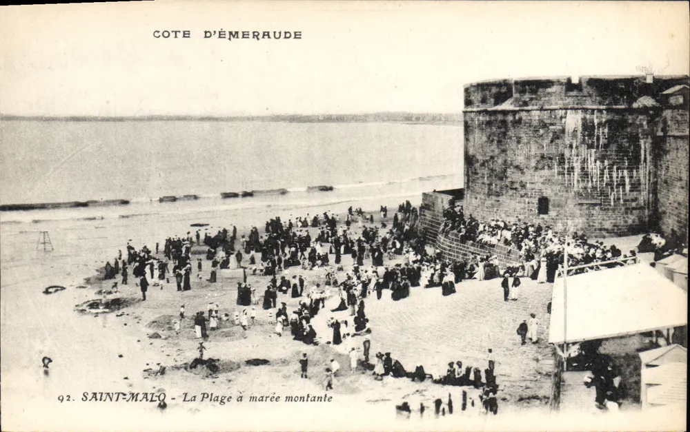 Saint-Malo - Côte d'Émeraude - Der Strand bei Ebbe - Vorderseite