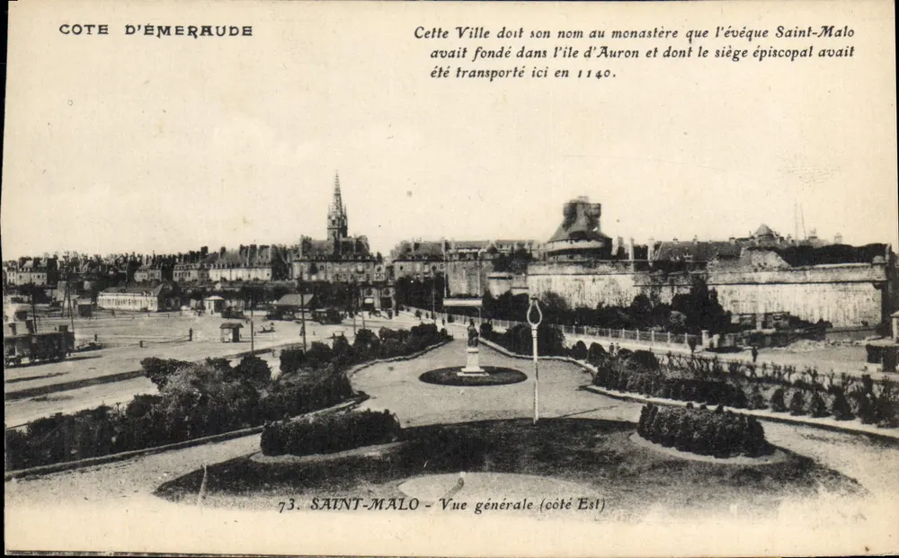 Saint-Malo — Allgemeiner Blick (Ostseite) — Cote d'Émeraude, Nr. 73 - Vorderseite
