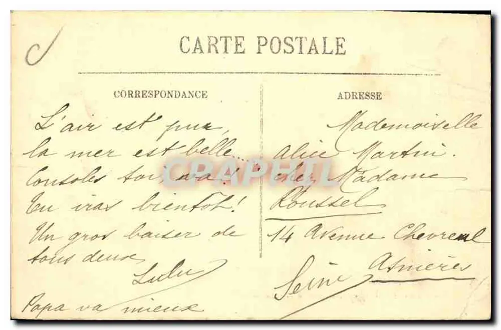 SAINT-MALO — L'Éventail à Mer haute — LL. — Éditeur LL. — N° 118 - Verso