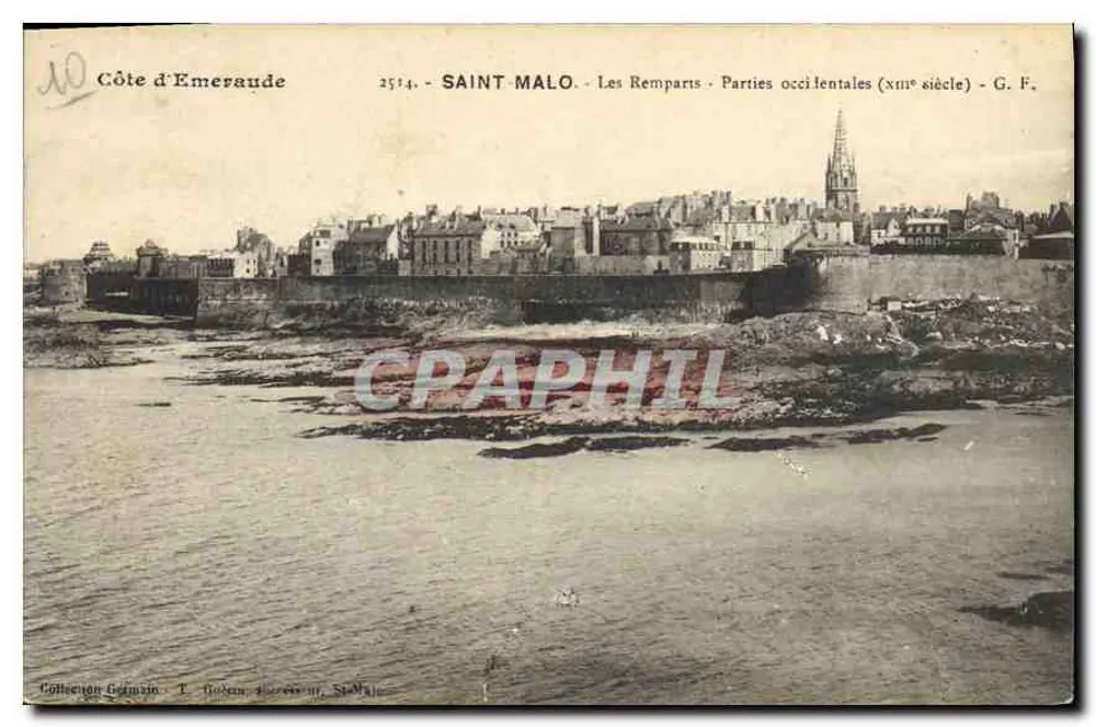 Saint-Malo - Die Mauern - Westliche Abschnitte (13. Jahrhundert) - G. F. - Vorderseite