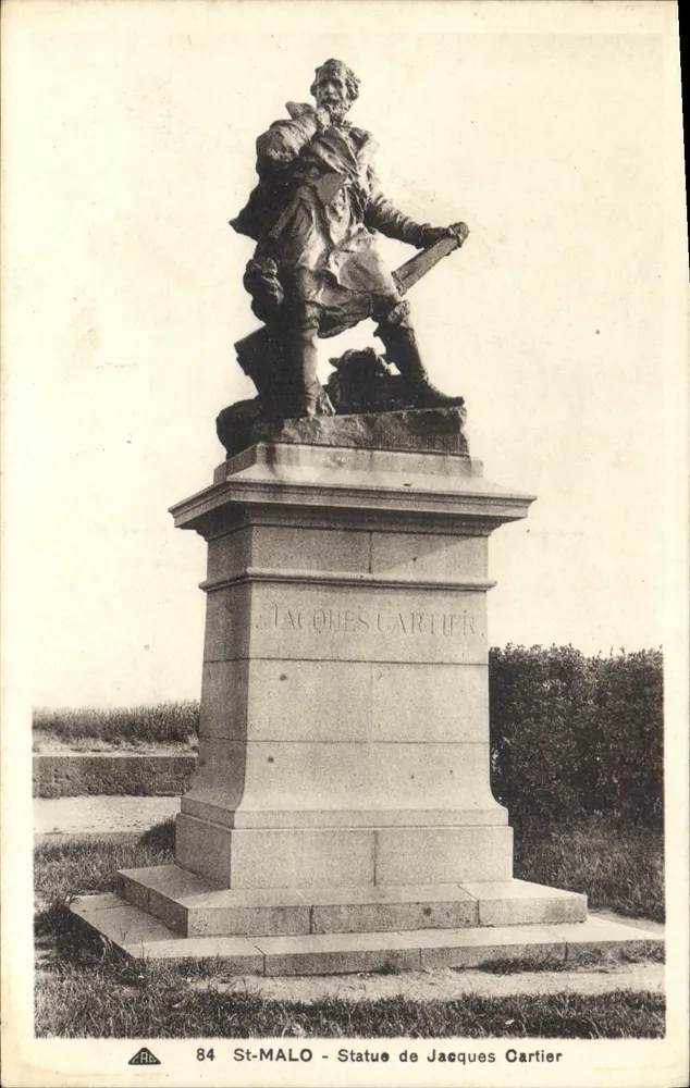 St-Malo - Estátua de Jacques Cartier — editor C. des Arts, Strasbourg, n° 84 - Frente