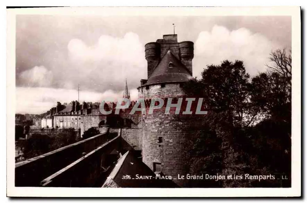 Saint-Malo — Der Große Donjon und die Mauern — LL — n°356 - Vorderseite