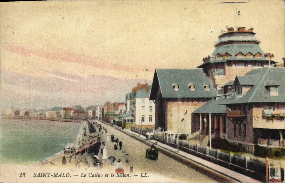 SAINI-MALO — Das Casino und der Sillon — LL. n°18 - Vorderseite