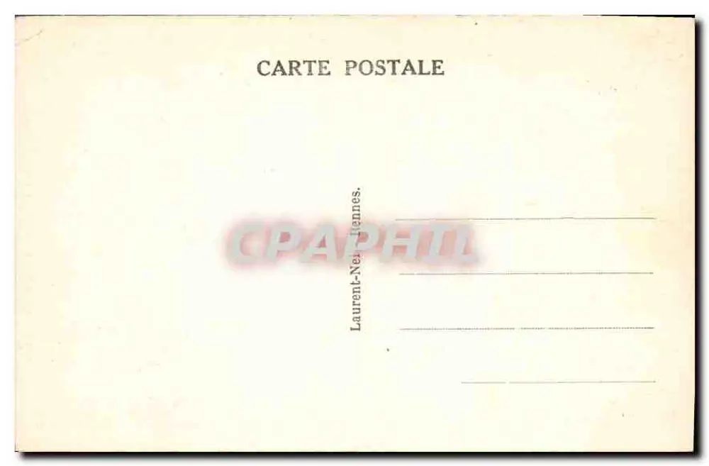 Saint-Malo — Wielka ulica — widok z Wybrzeża Emeraude z wieżą kościoła - Rewers