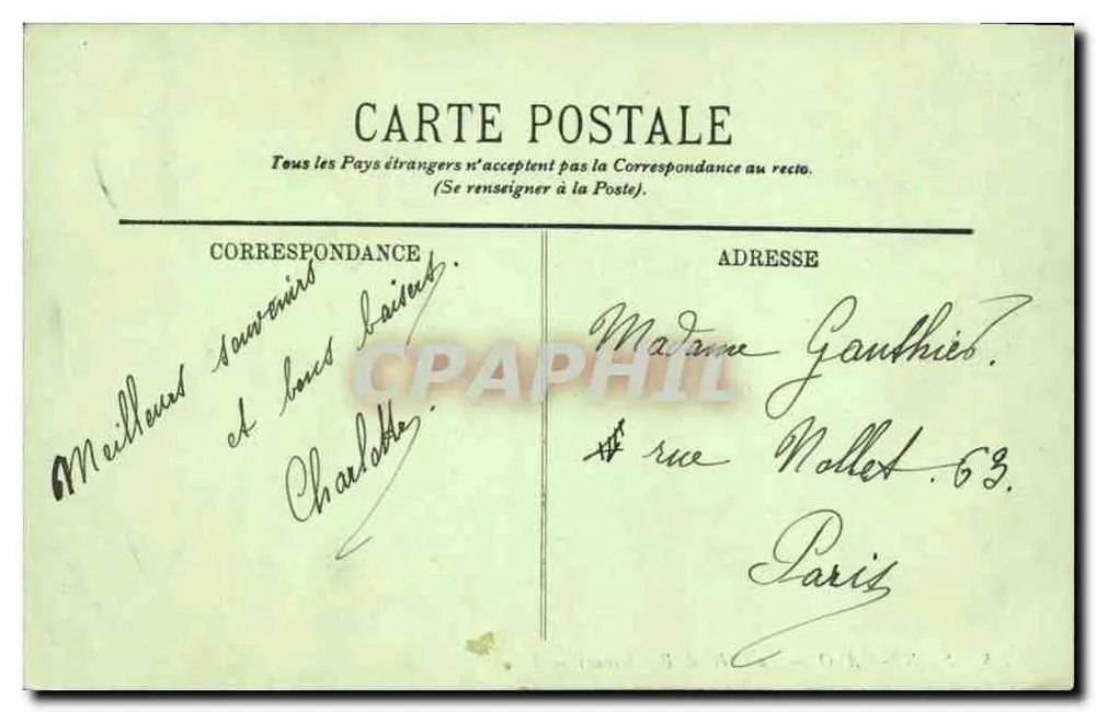 Saint-Malo — A Grève de Bon-Secours — LL. — n° 218 - Verso