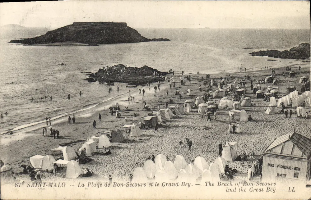 Saint-Malo — Ansicht der Plage de Bon-Secours und des Grand Bey — Bäder von Cardinal-Morin - Vorderseite