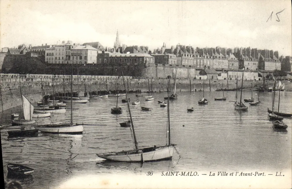 Saint-Malo — Die Stadt und der Avant-Port — LL. Nr. 36 - Vorderseite