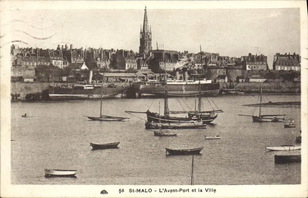 St-Malo - Der Hafen und die Stadt — C° des Arts Photogéniques, Nr. 58 - Vorderseite