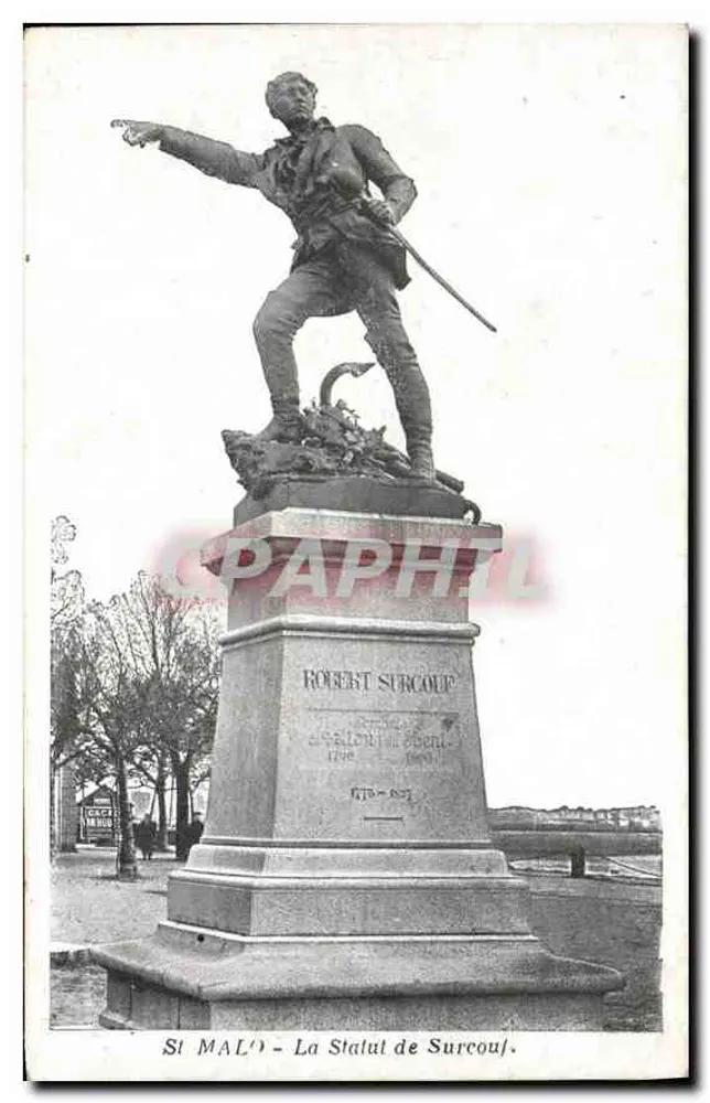 St MALO - O Estatuto de Surcouf - Robert Surcouf 1778-1827 - Frente
