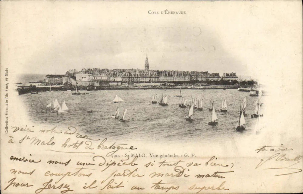 Saint-Malo — Vista geral — G.F. / Coleção Germann filho Aimé, n°390 - Frente