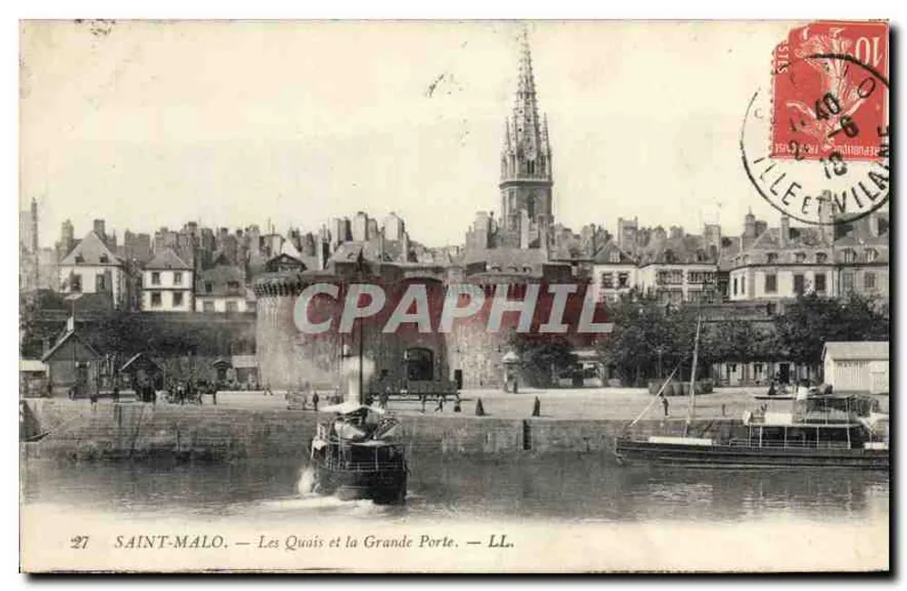 Saint-Malo — Die Kais und die Grande Porte — LL. - Vorderseite
